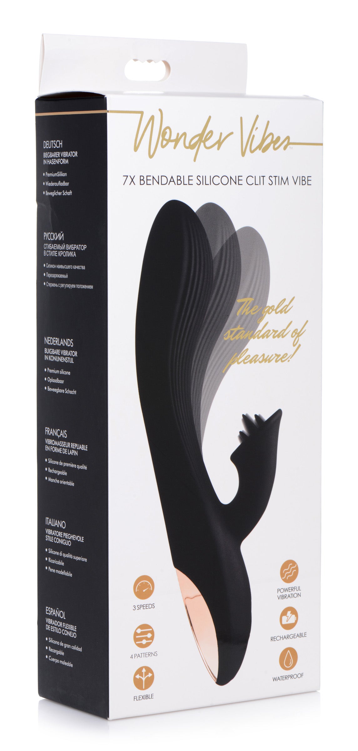 7x Bendable Silicone Clit Stimulating Vibrator