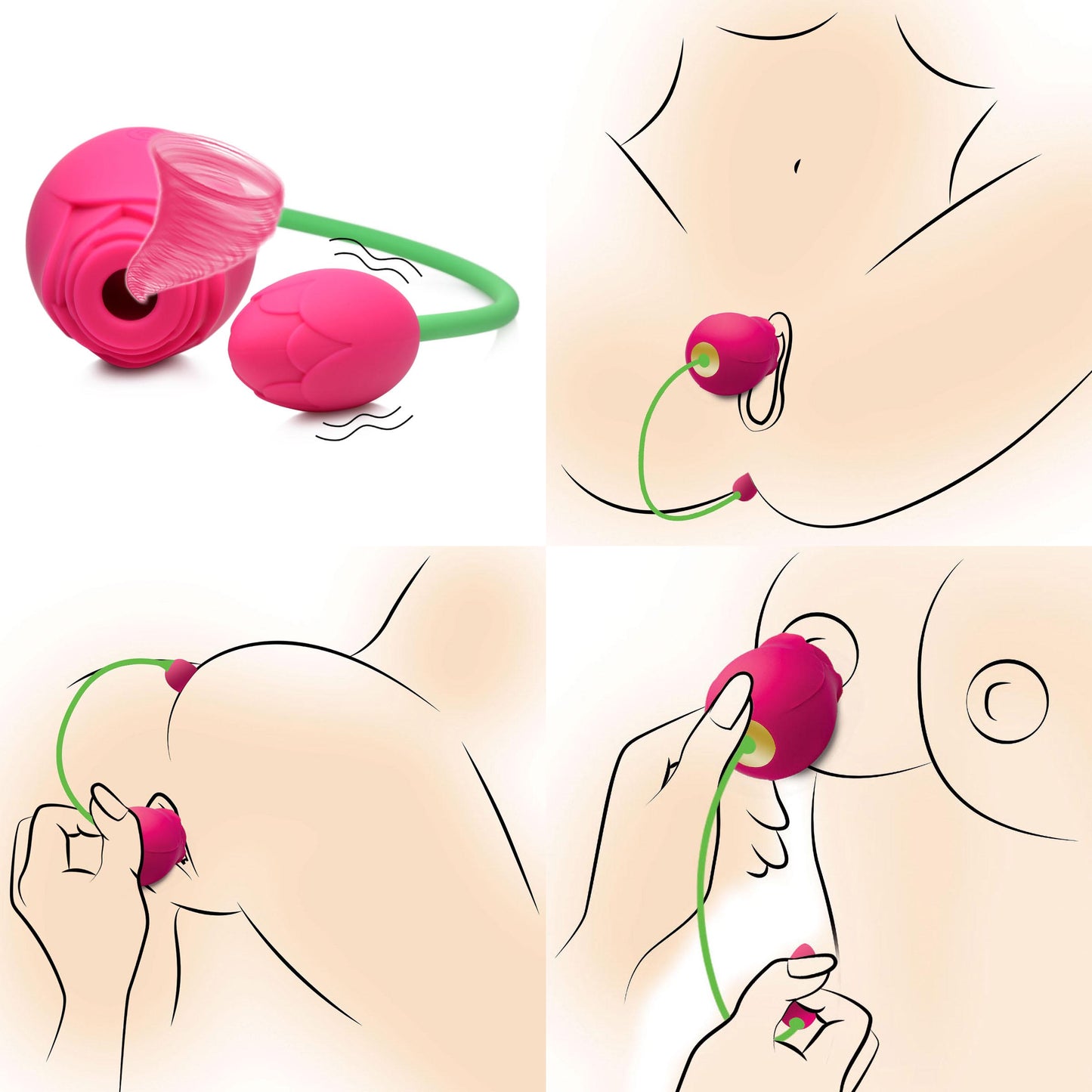 Bloomgasm Rose Duet Sucking Rose And Vibrating Rosette