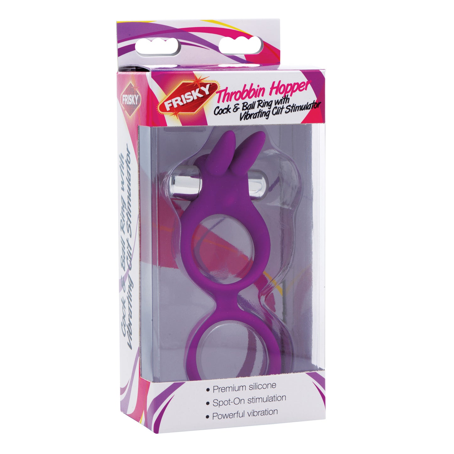 Throbbin Hopper Cock And Ball Ring With Vibrating Clit Stimulator