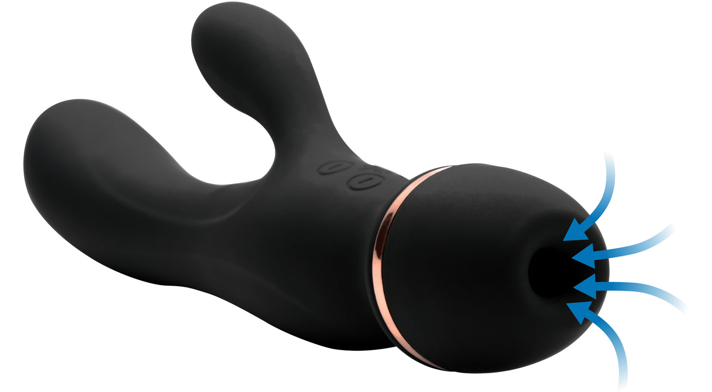 Shegasm Supreme 3 In 1 Silicone Suction Rabbit Vibe