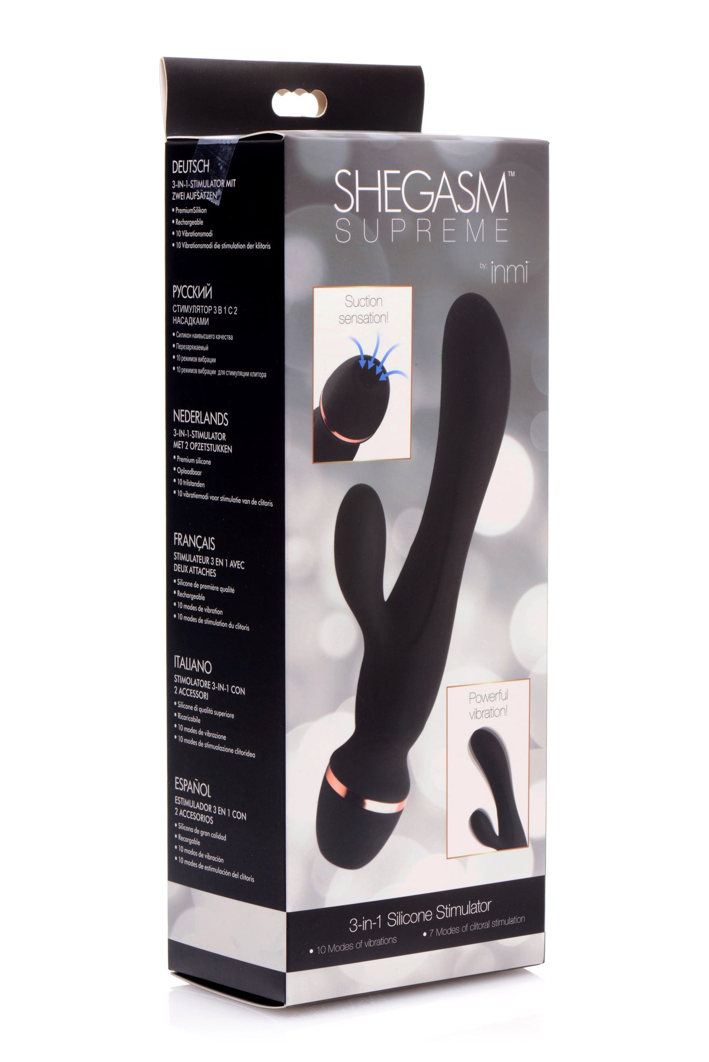 Shegasm Supreme 3 In 1 Silicone Suction Rabbit Vibe