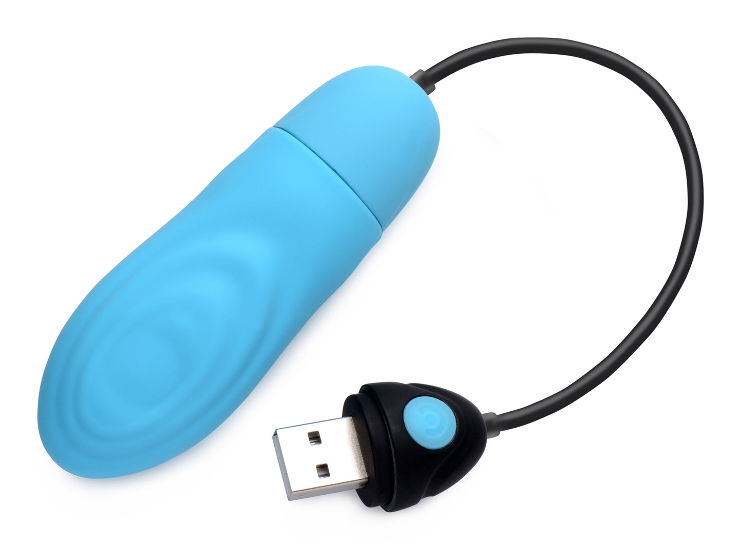 7x Pulsing Rechargeable Silicone Vibrator - Blue