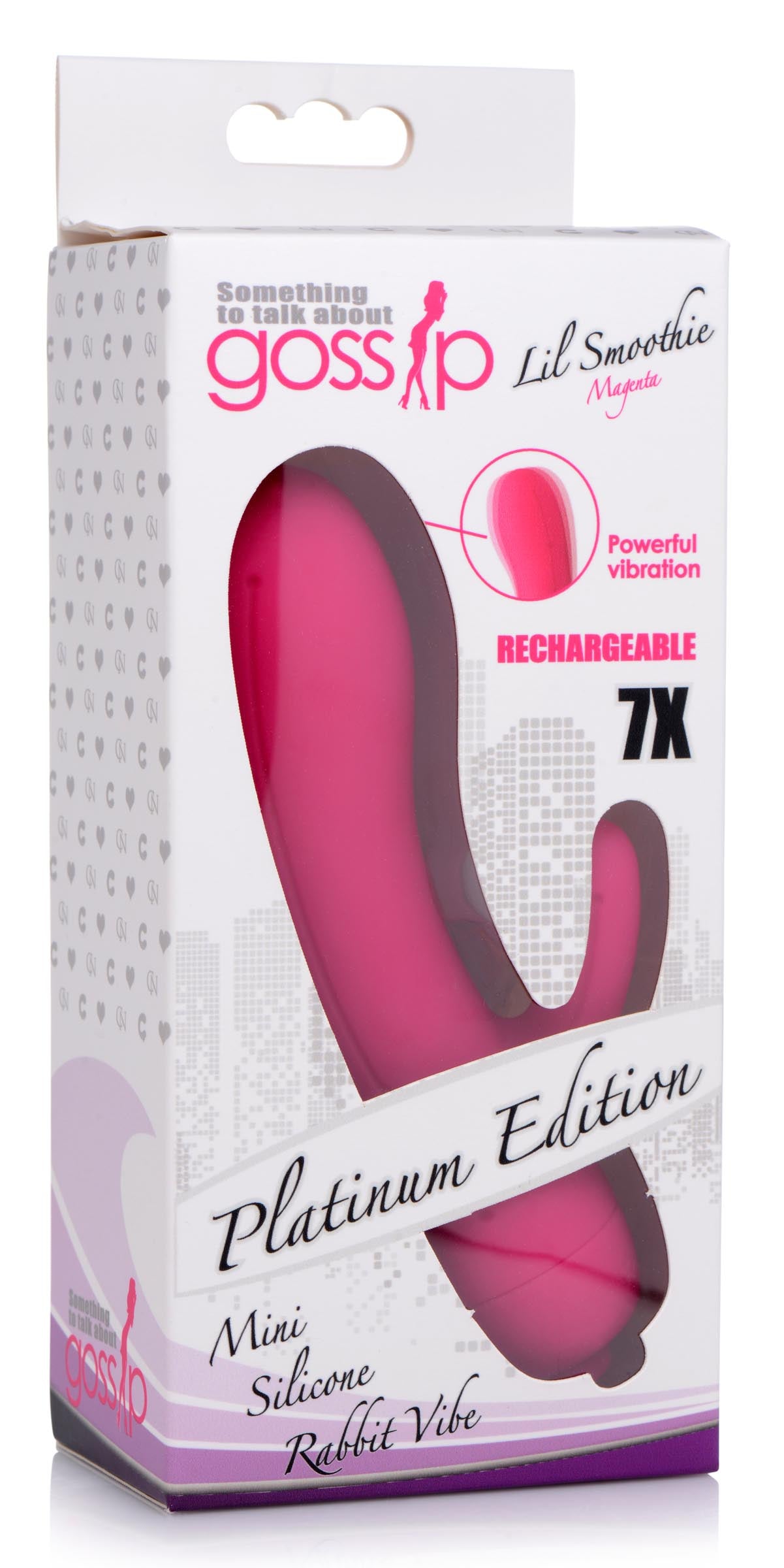 7x Lil Smoothie Mini Silicone Rabbit Vibe - Magenta